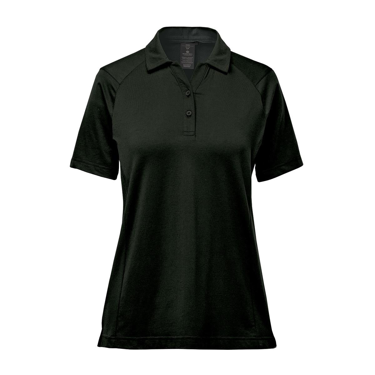 Women's Oasis Polo - Black - Front