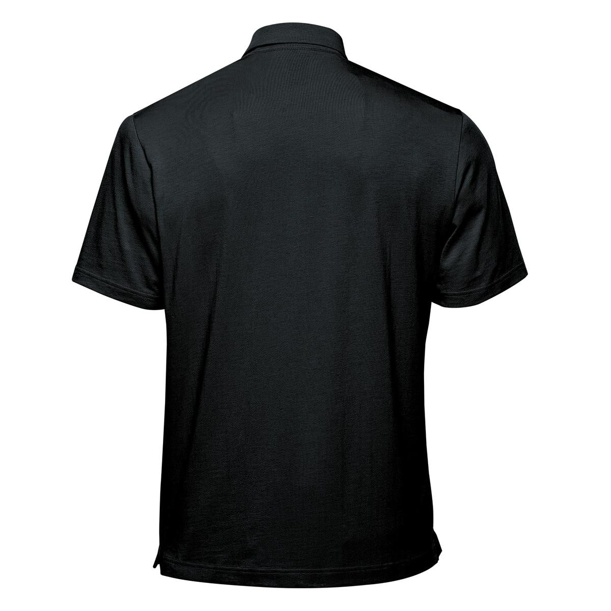 Men's Nevada Micro Pique Polo - Black - Back