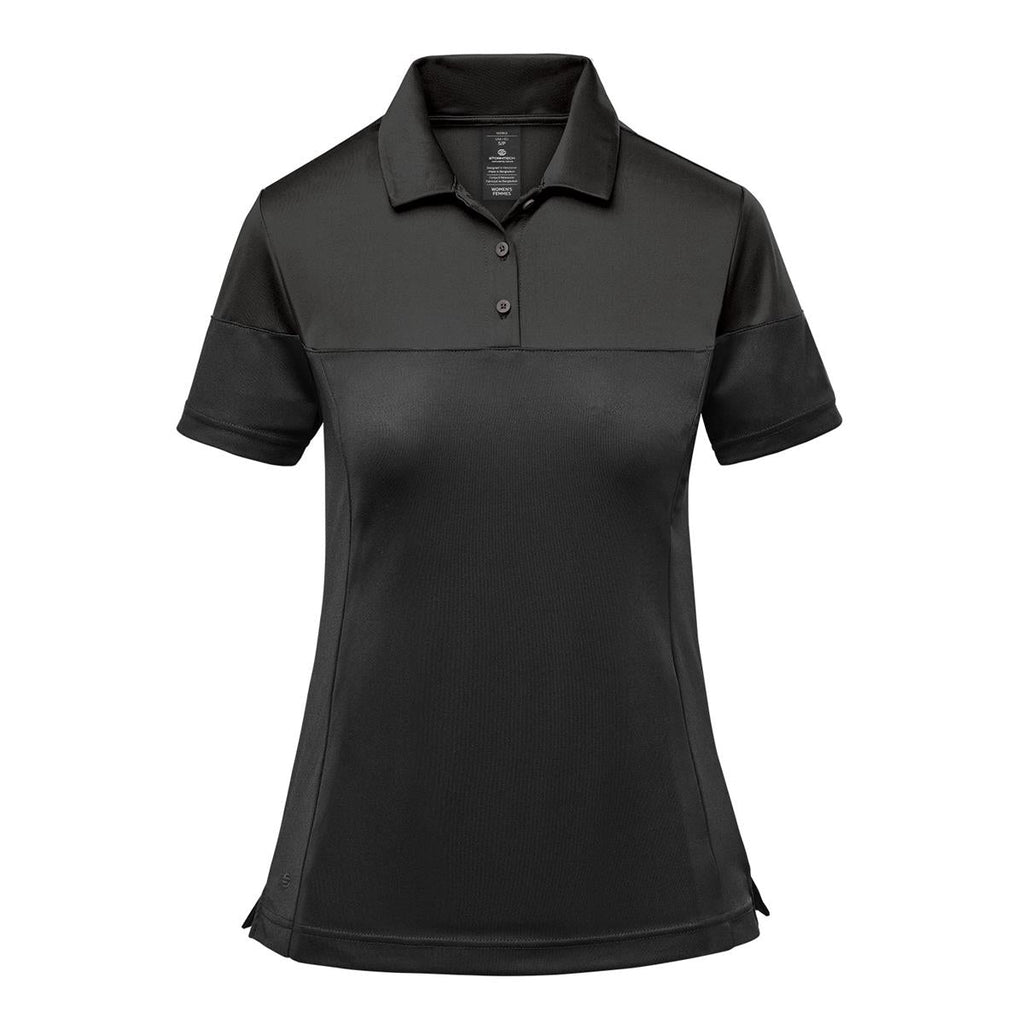Women's Monterey Two-Tone Polo - Granite / Black - Front