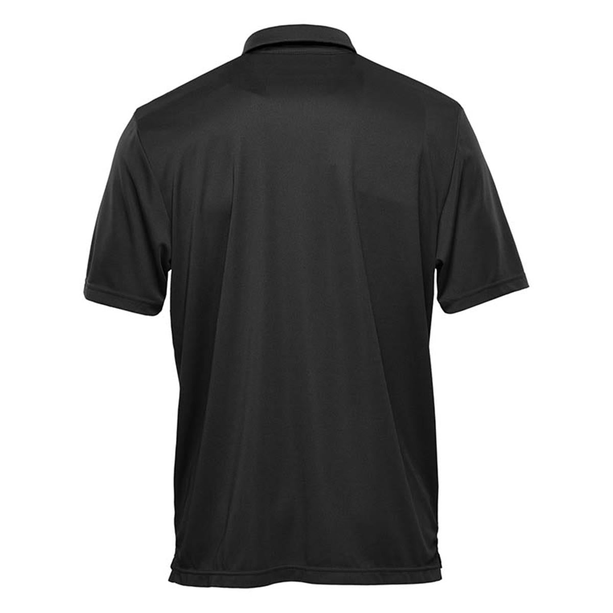 Men's Treeline Performance Short Sleeve Polo - Black - Back