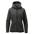 Women's Medusa Fleece Hoody - Charcoal Stripe - Front