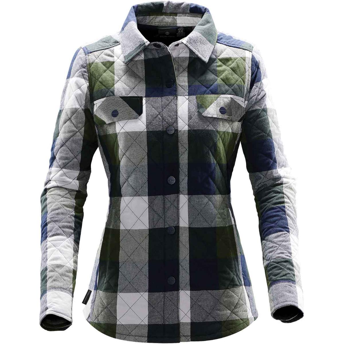 Women's North Beach Shacket - Earth / Navy - Front