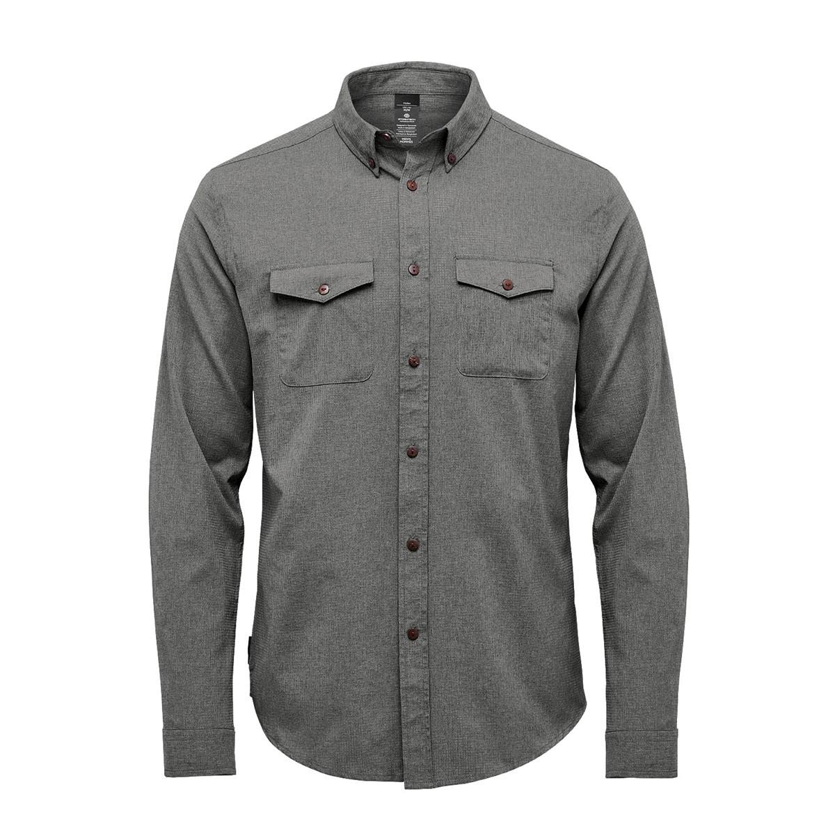Men's Azores Quick Dry Shirt - Heather Grey - Front