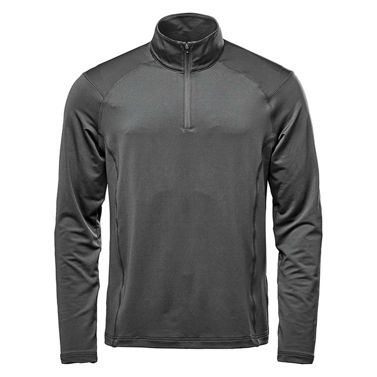Men's Augusta 1/4 Zip Long Sleeve - Graphite - Front