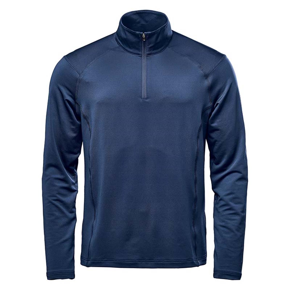 Men's Augusta 1/4 Zip Long Sleeve - Navy - Front