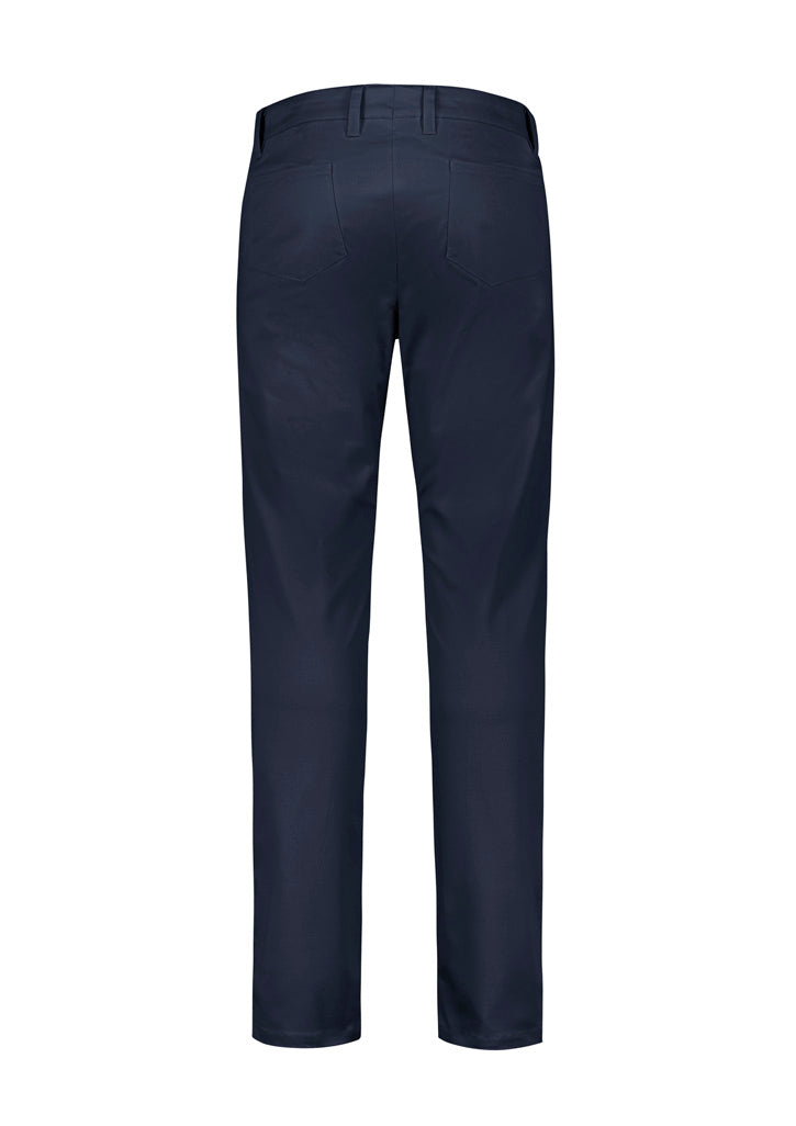 Traveller Mens Modern Stretch Chino Pant - Navy - Back