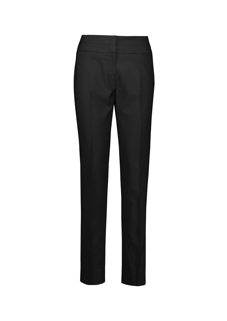 Renew Womens Mid-Waist Slim Leg Pant - Pencil Black - Front