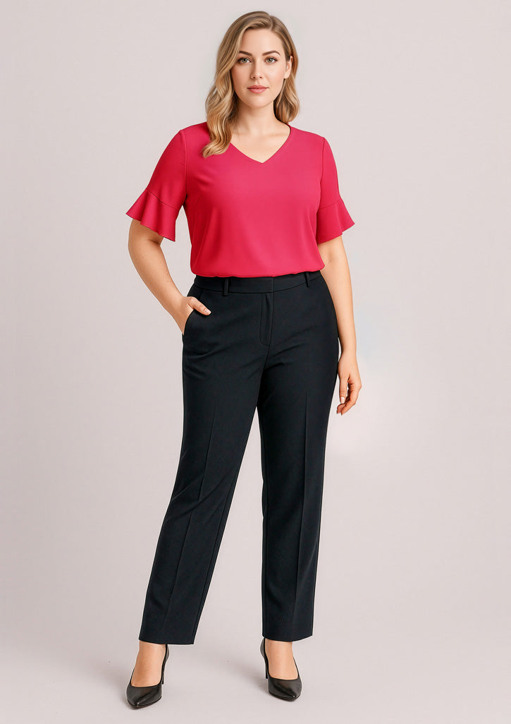 Siena Womens Adjustable Waist Pant - Black - Model