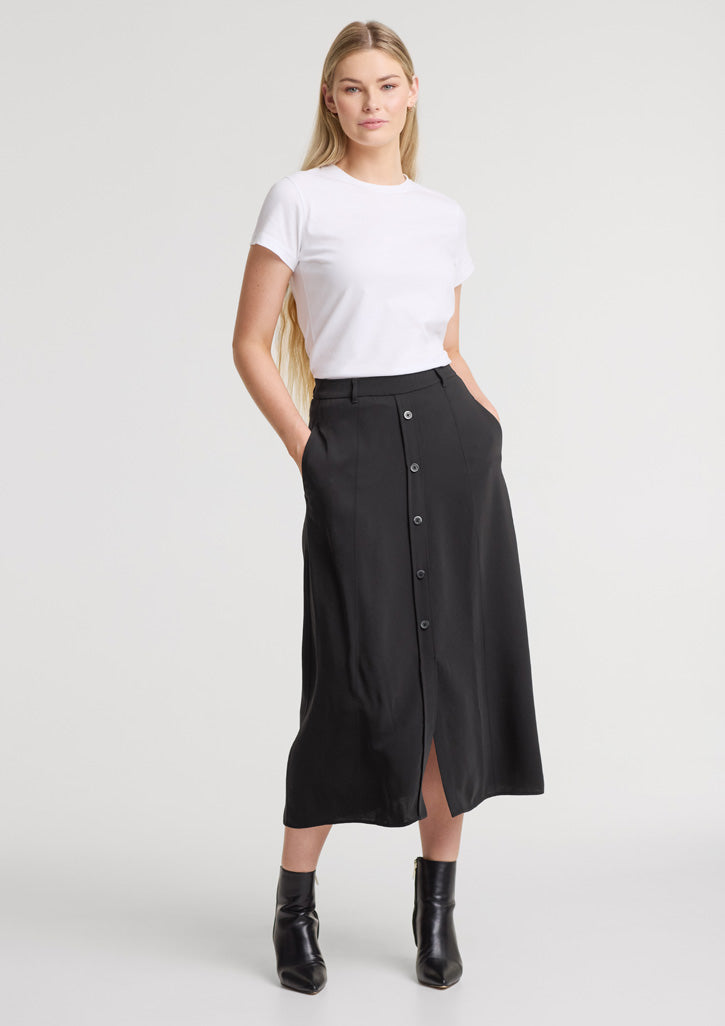 Sammy Womens Skirt - Black - Model