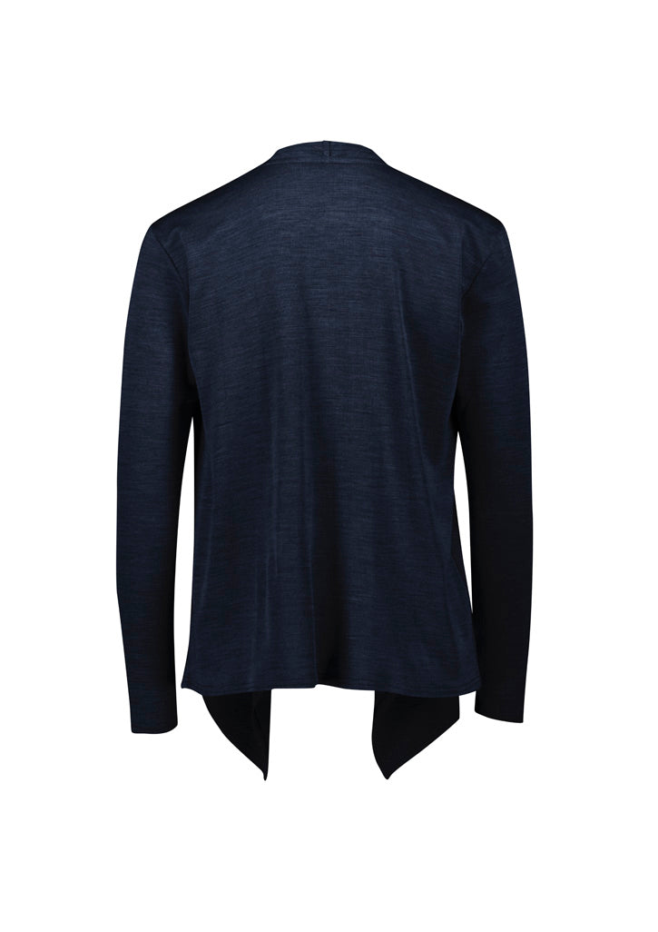 Sofia Womens Waterfall Cardigan - Navy - Back