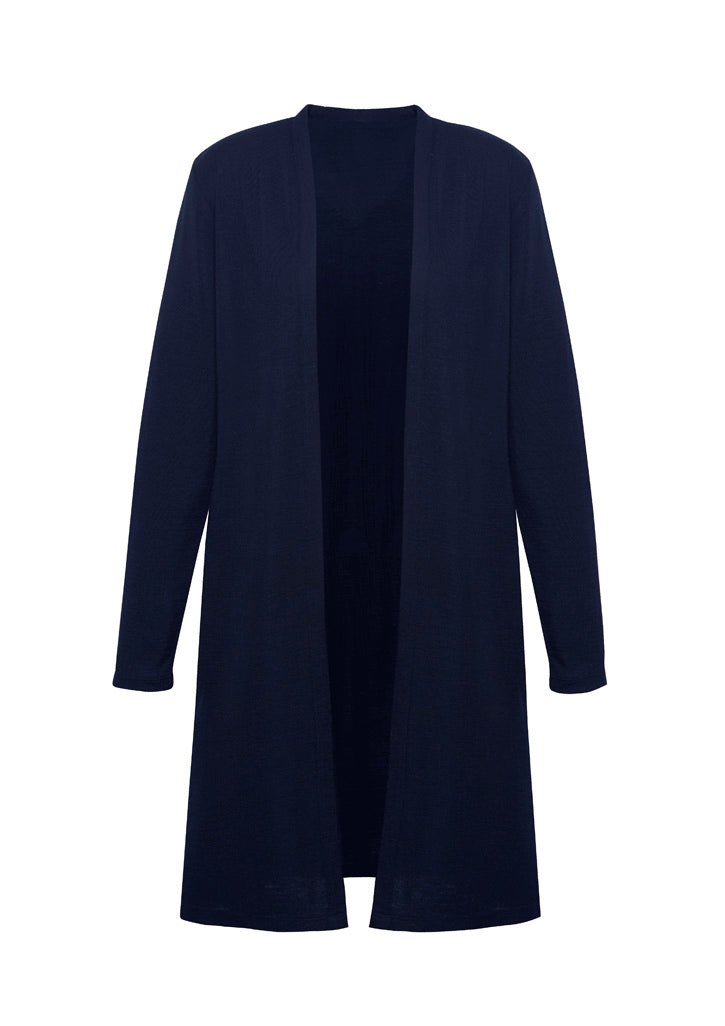 Chelsea Womens Longline Cardigan - Navy - Front