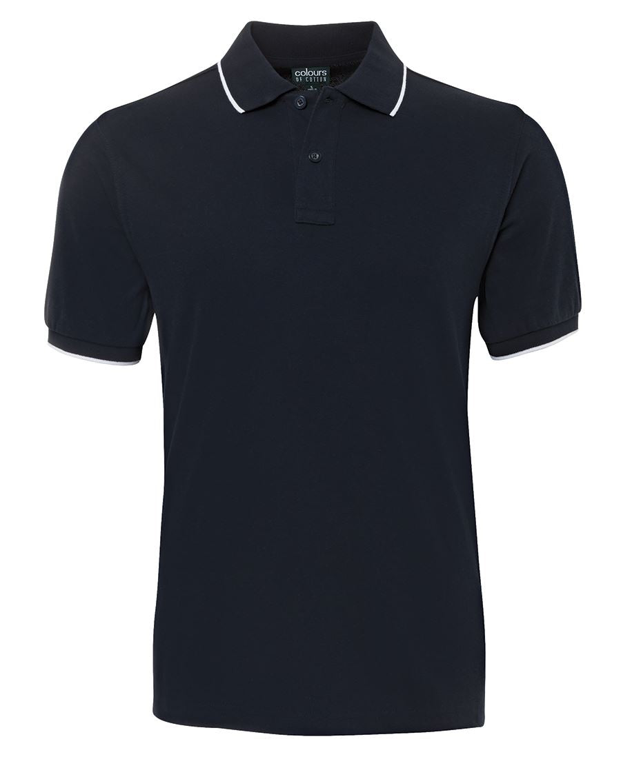 C of C Contrast Face Polo - Navy/White - Front