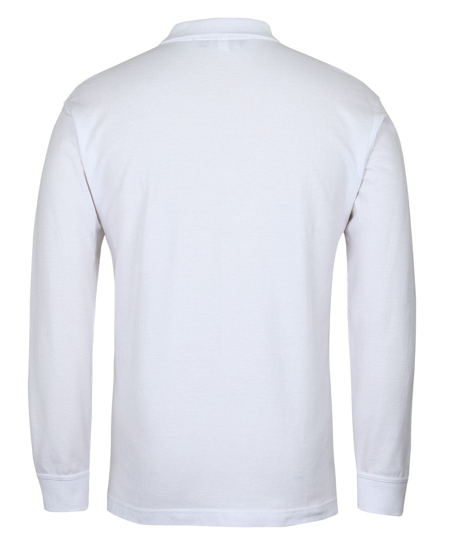 C of C L/S Pique Polo - White - Back