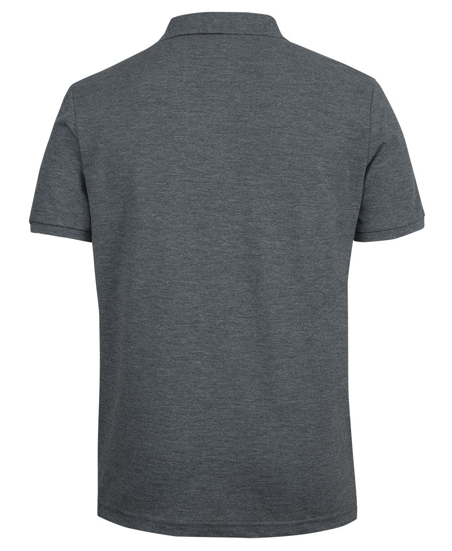 C of C Pique Polo - Charcoal Marle - Back