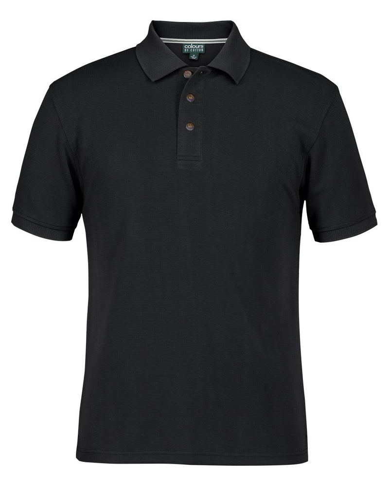C of C Ottoman Polo - Black - Front