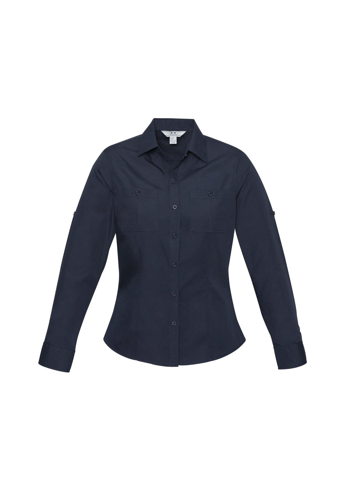 Bondi Womens Long Sleeve Shirt - Navy - Front