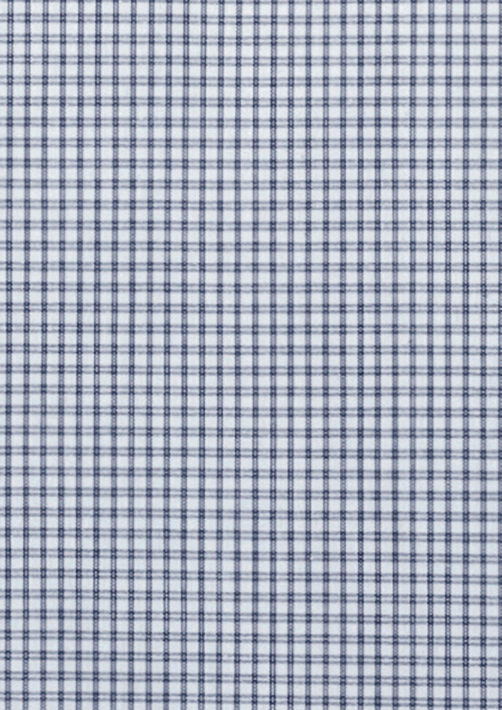 Bristol Mens Classic Long Sleeve Shirt - White/Navy - View