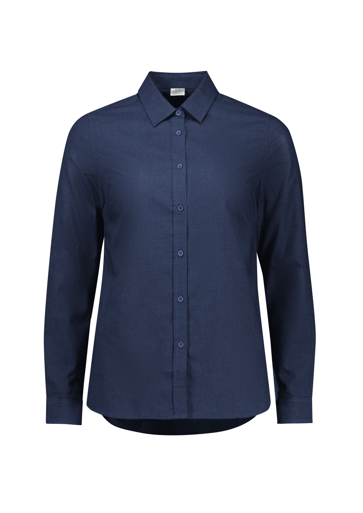 Soul Womens Long Sleeve Shirt - Navy - Front