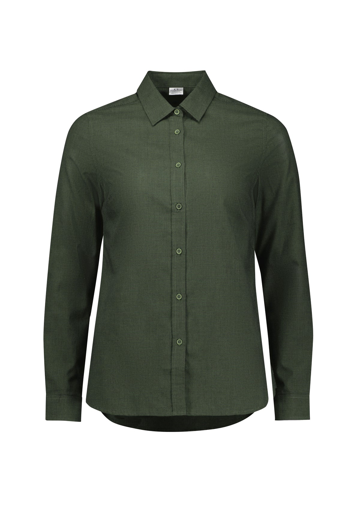 Soul Womens Long Sleeve Shirt - Olive - Front