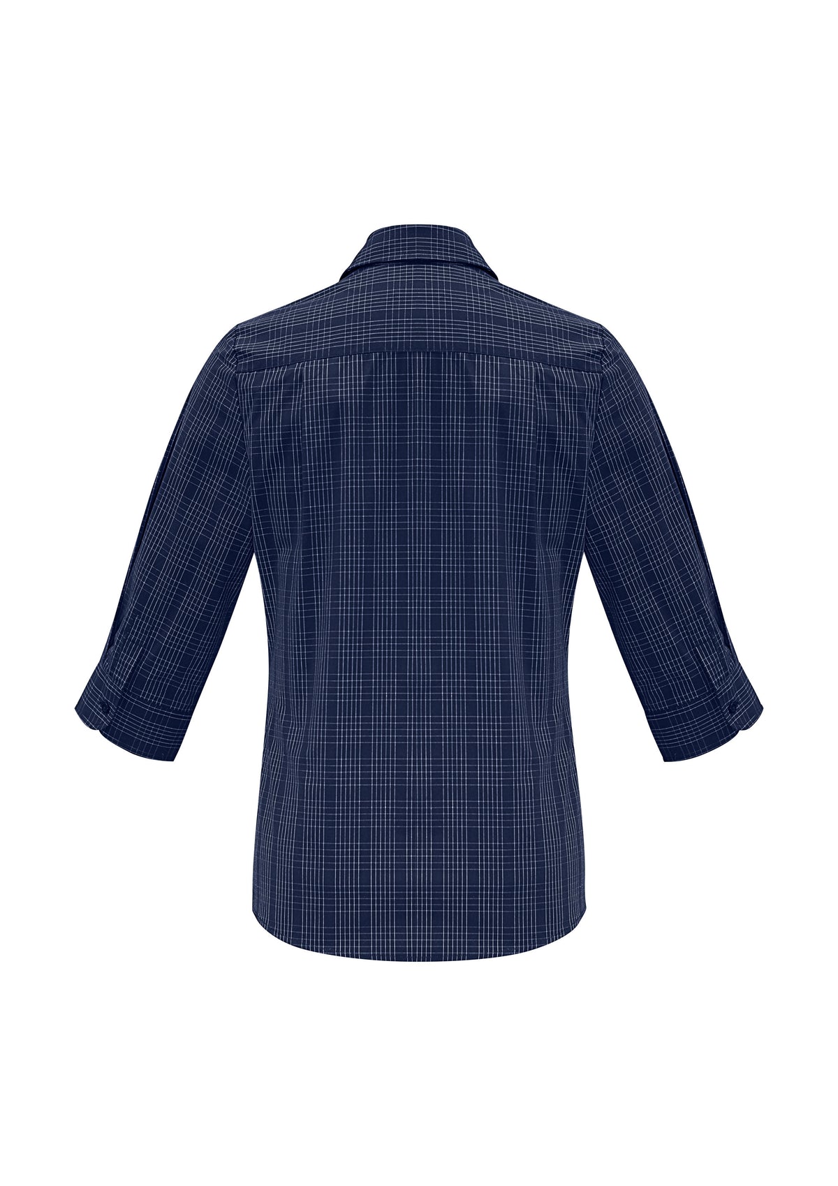 Harper Womens 3/4 Sleeve Shirt - Ink/Silver - Back