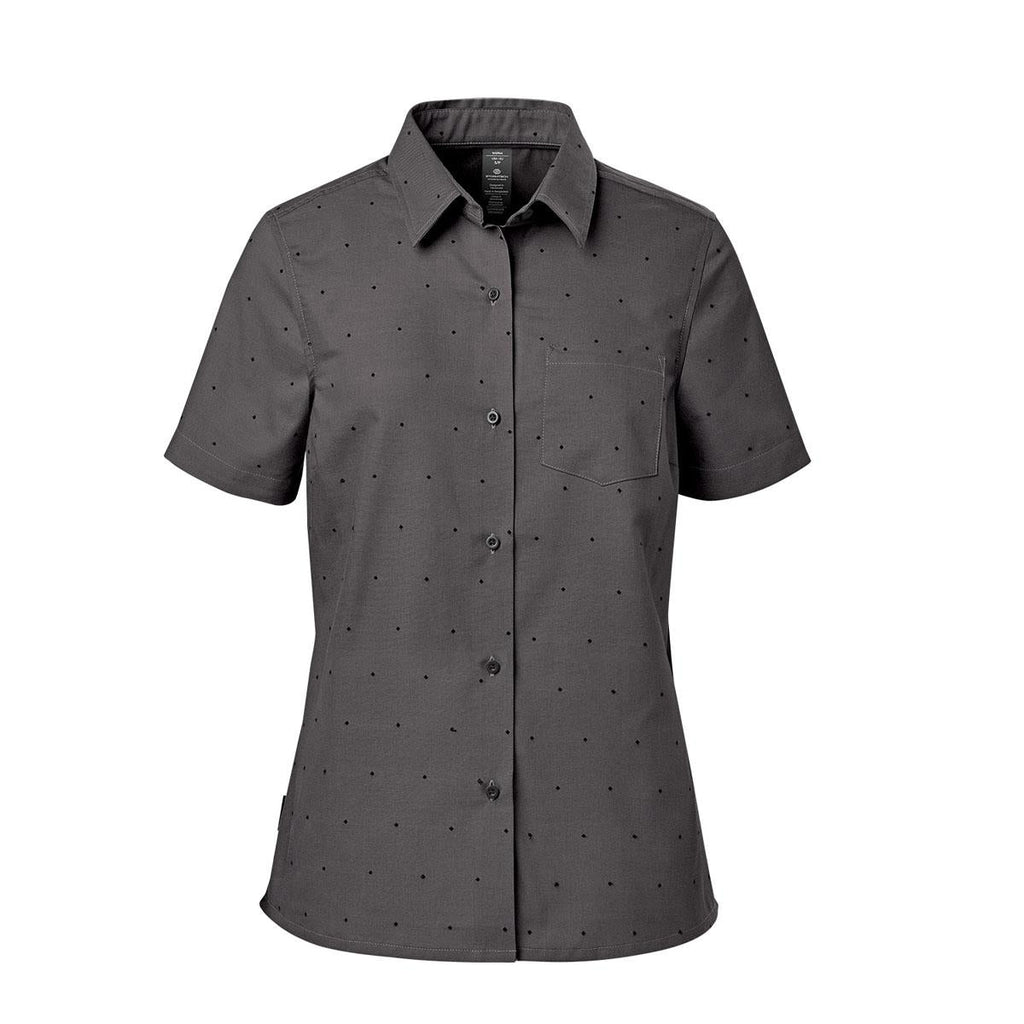 Women's Molokai S/S Shirt - Carbon / Black - Front