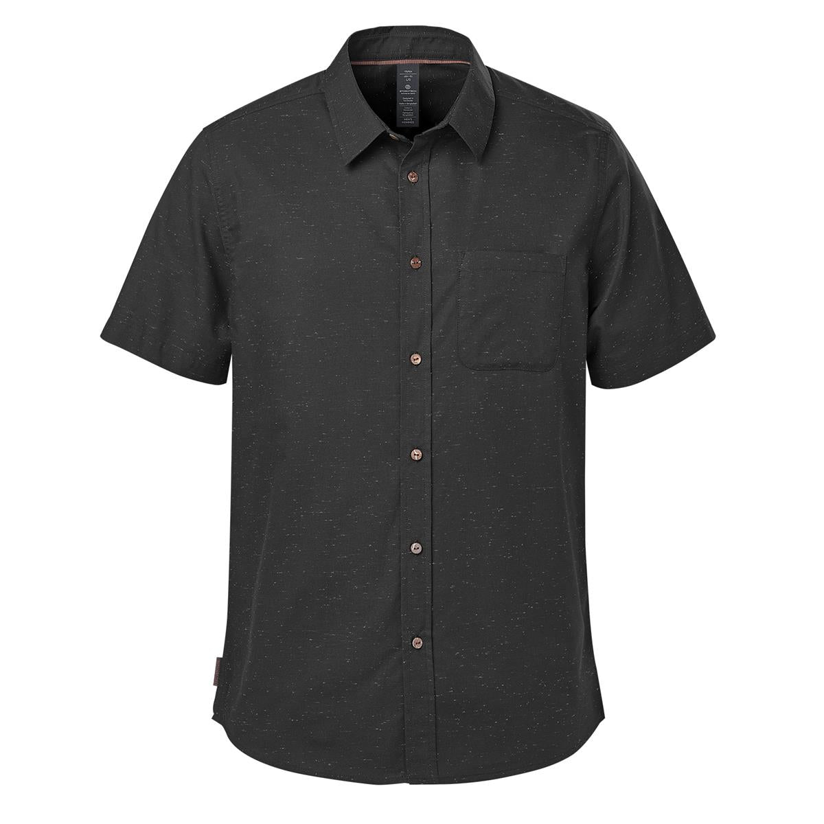 Men's Skeena S/S Shirt - Black / Carbon - Front