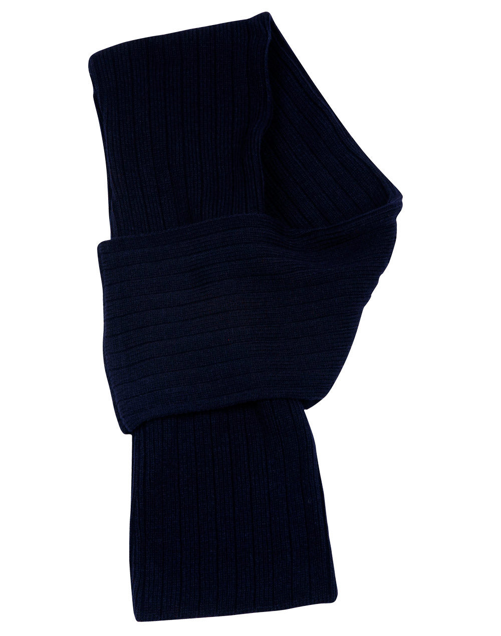 Cable Knit Scarf (Acrylic knit with cable row feature) - SCF02 - Navy