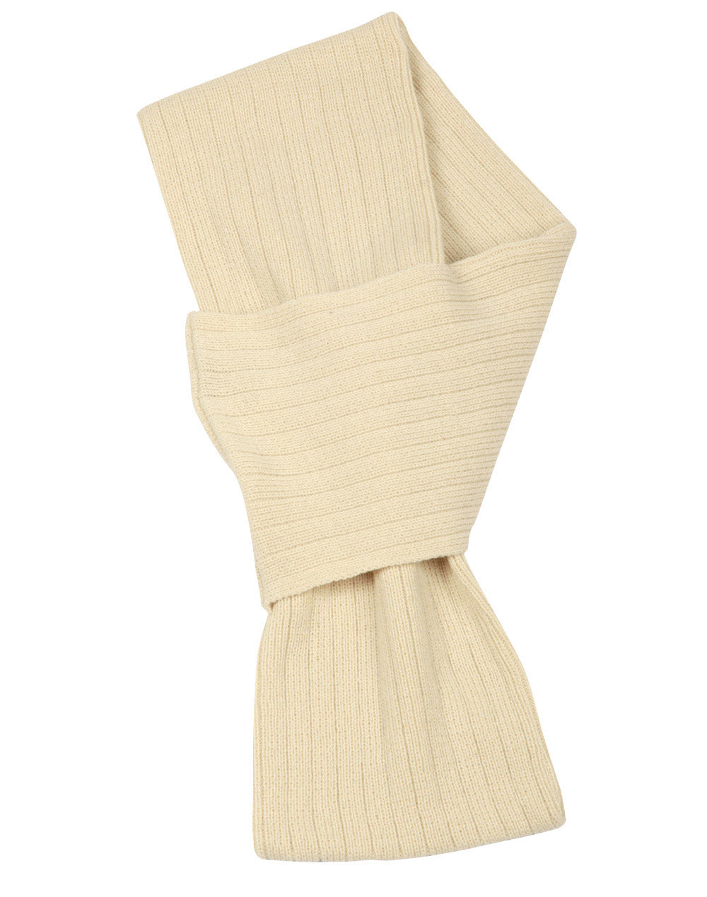 Cable Knit Scarf (Acrylic knit with cable row feature) - SCF02 - Stone
