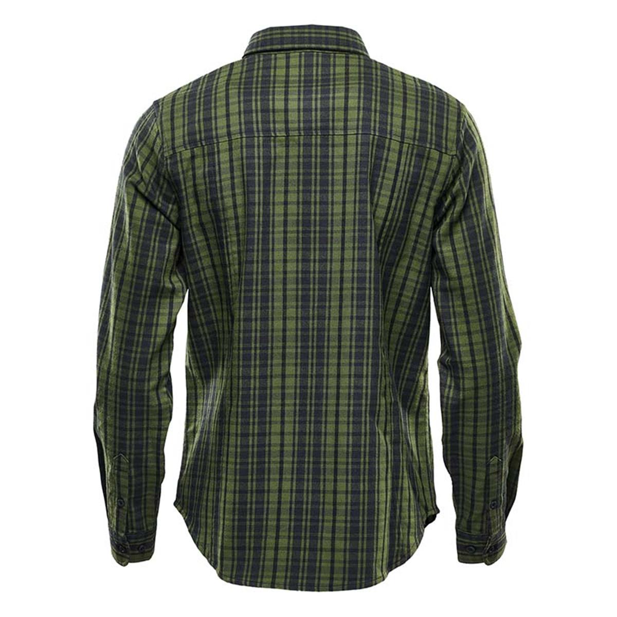Women's Muirfield Performance Long Sleeve Shirt - Earth Plaid - Back