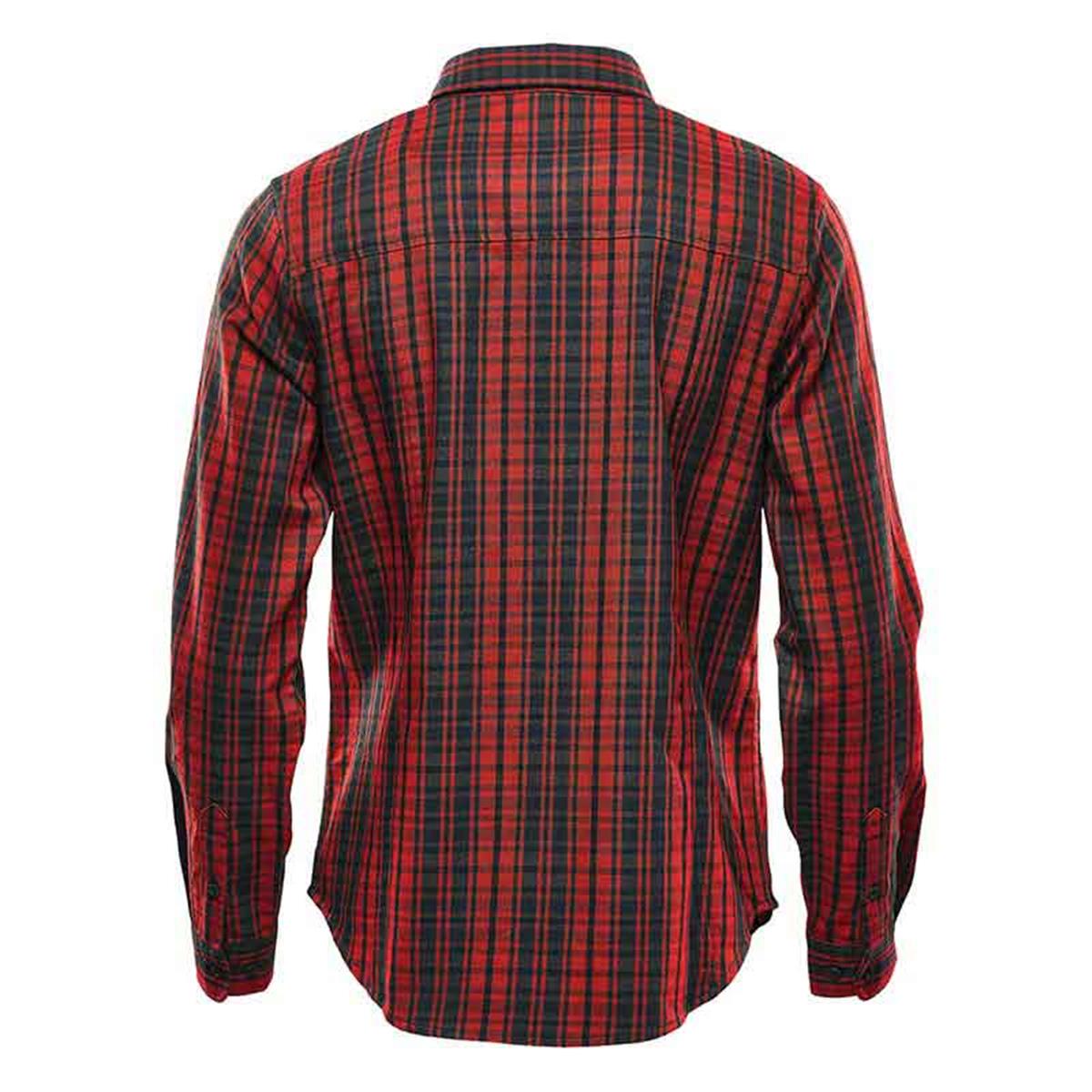 Women's Muirfield Performance Long Sleeve Shirt - Red Plaid - Back