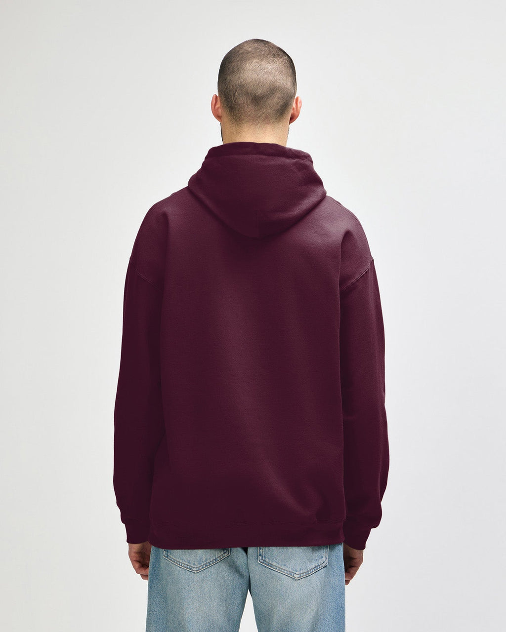 Gildan Softstyle SF500 Hoodie - Maroon - Back