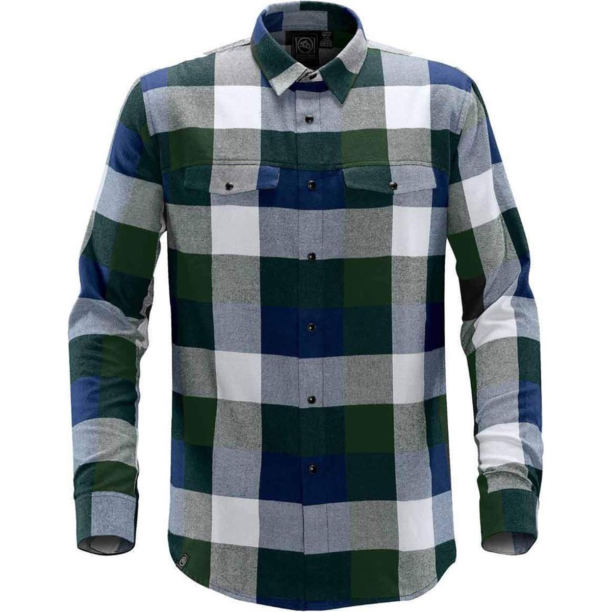 Men's Logan Snap Front Shirt - Earth / Navy - Front