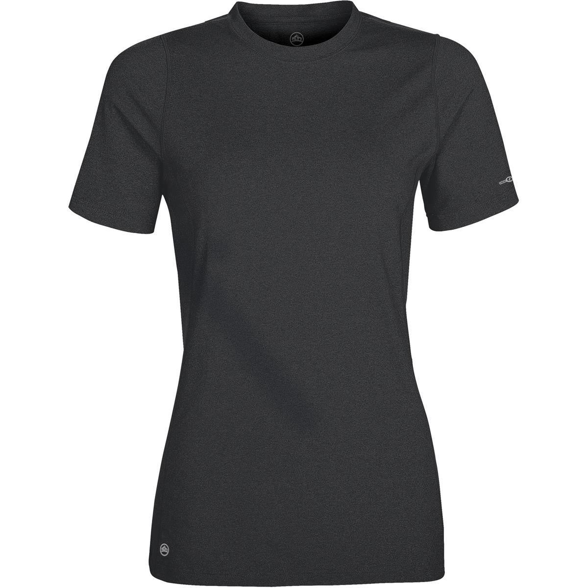 Women's Lotus H2X-Dry S/S Tee - Carbon Melange - Front