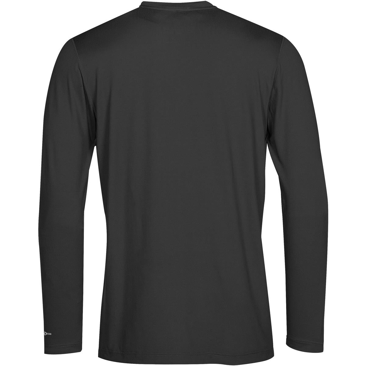 Men's Lotus H2X-Dry L/S Tee - Carbon Melange - Back