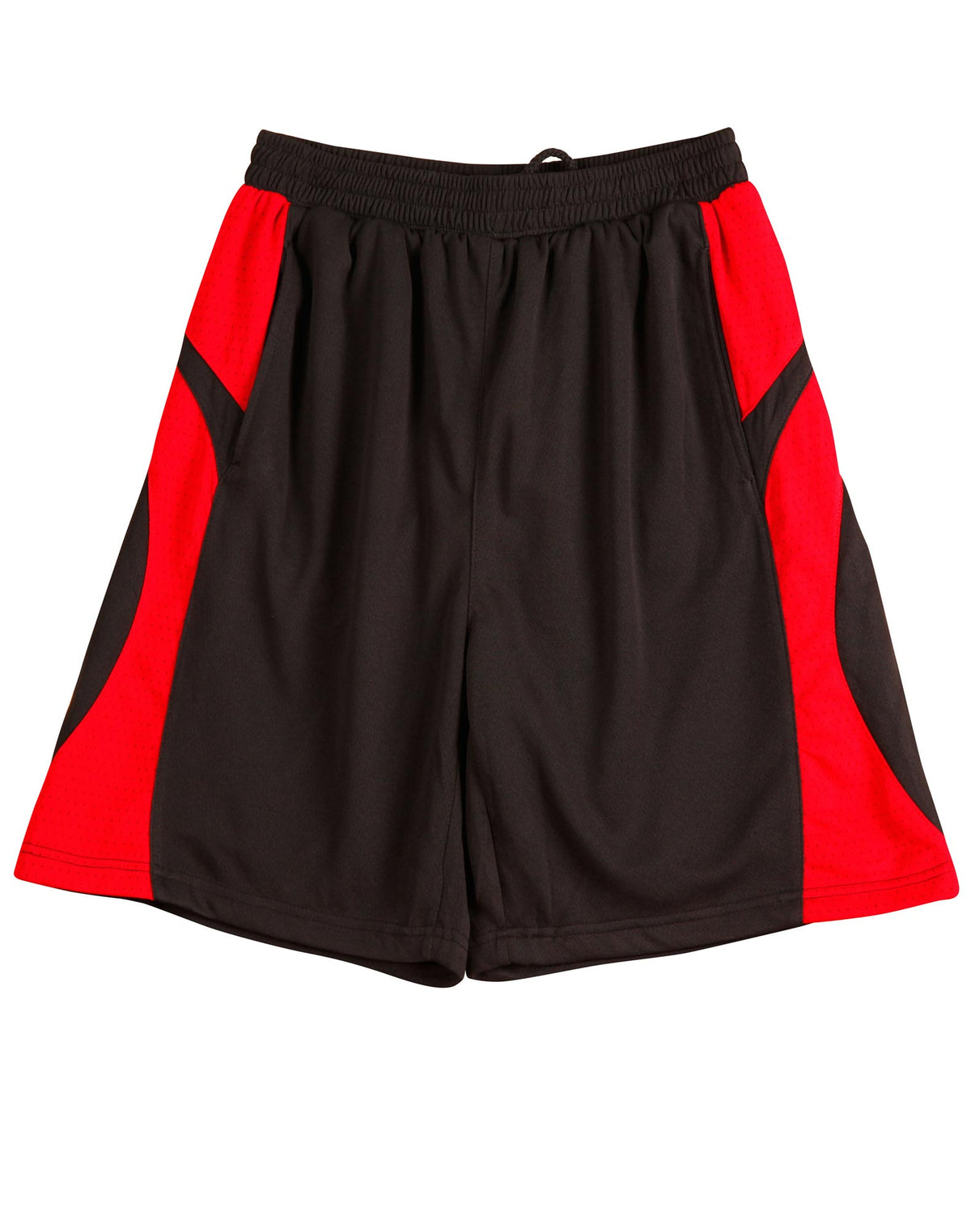 Kid's Basketball Shorts - SS23K - Black / Red