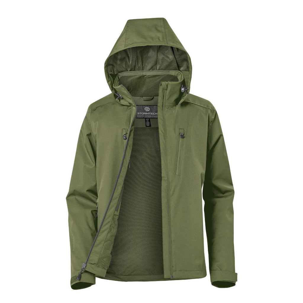 Men's Scirocco Lightweight Shell - Sage Green - Back