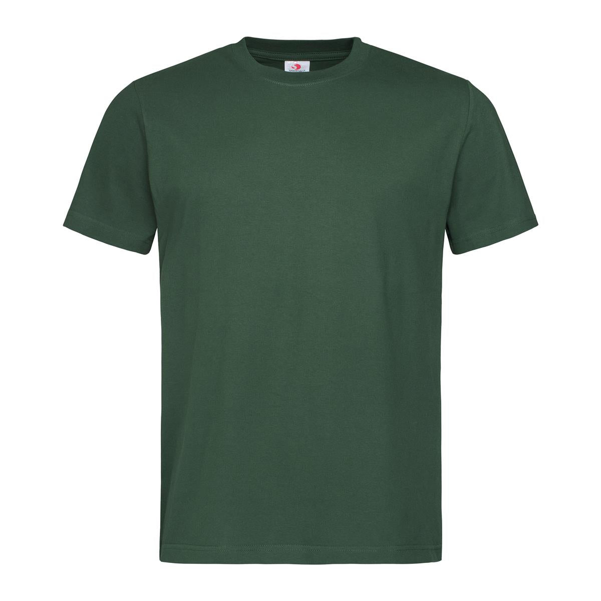 Men's Heavyweight Comfort-T Crew Neck - Bottle Green - Front