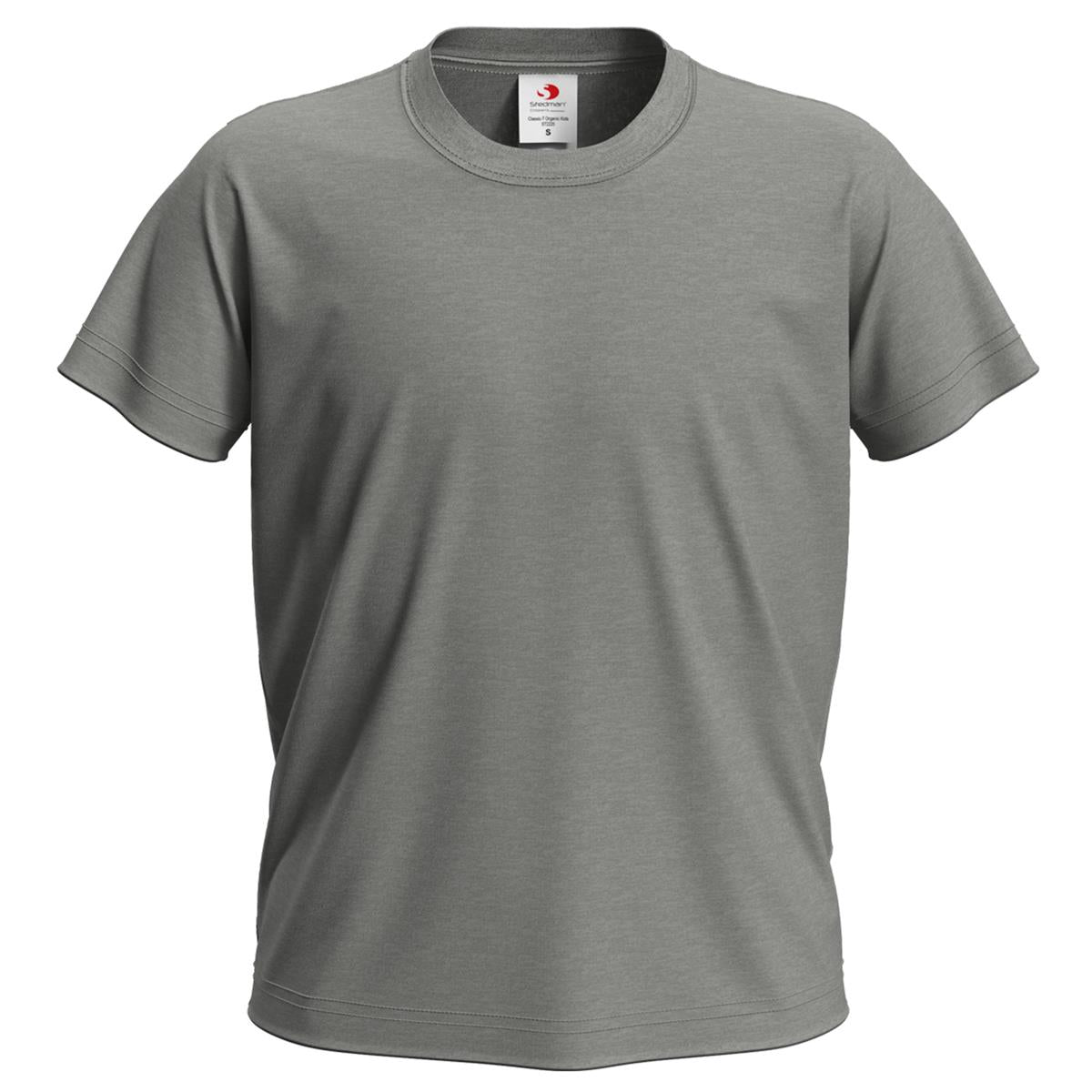 Junior Classic T - Grey Heather - Front
