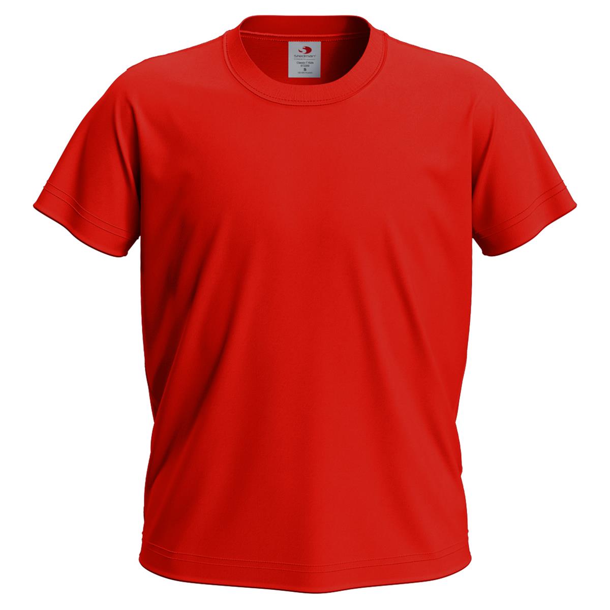 Junior Classic T - Scarlet Red - Front