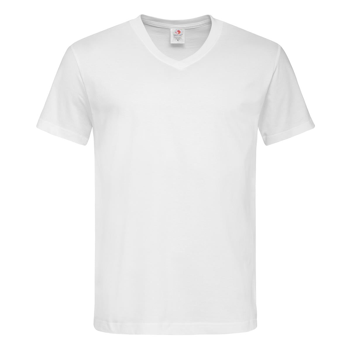 Men's Classic-T V-neck - White - Front