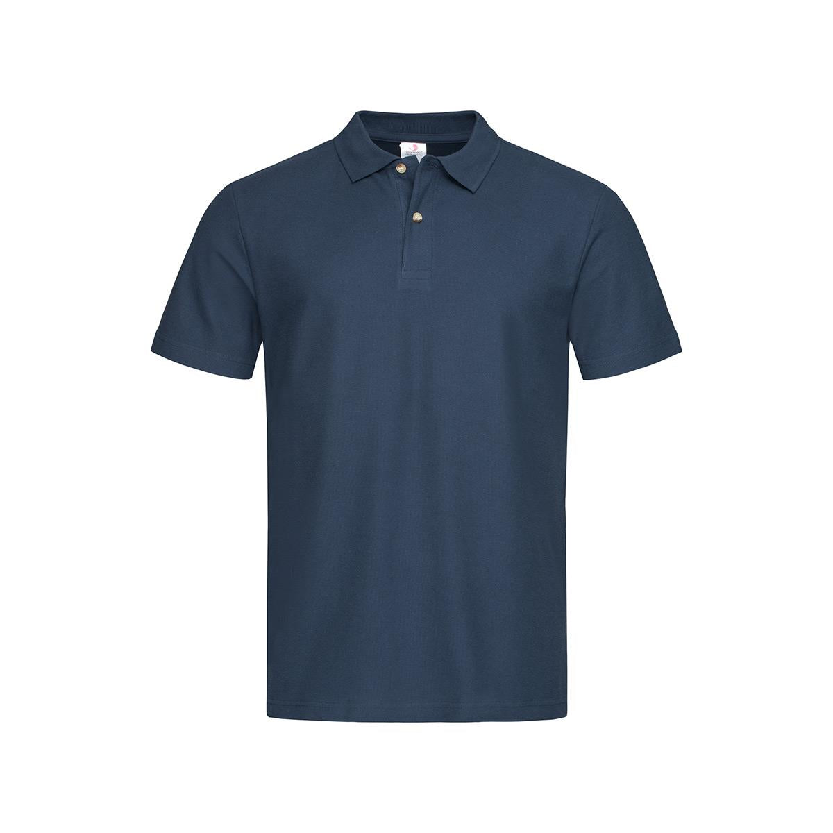 Men's Heavyweight Polo - Navy - Front