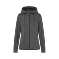 Women's Recycled Scuba Jacket - Anthra Heather - Front