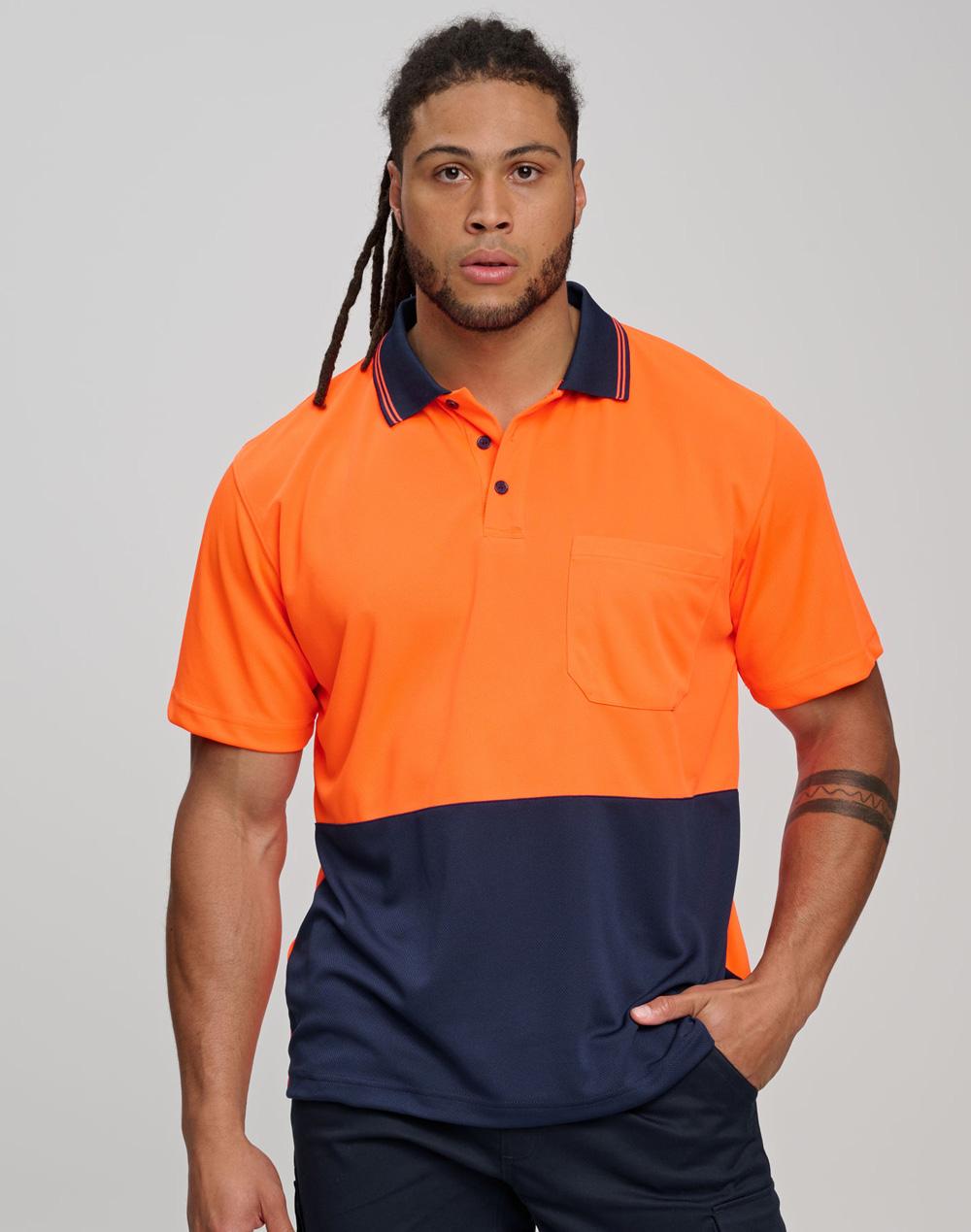 Aiw Hi-Vis cooldry safety polo S/S SW01CD