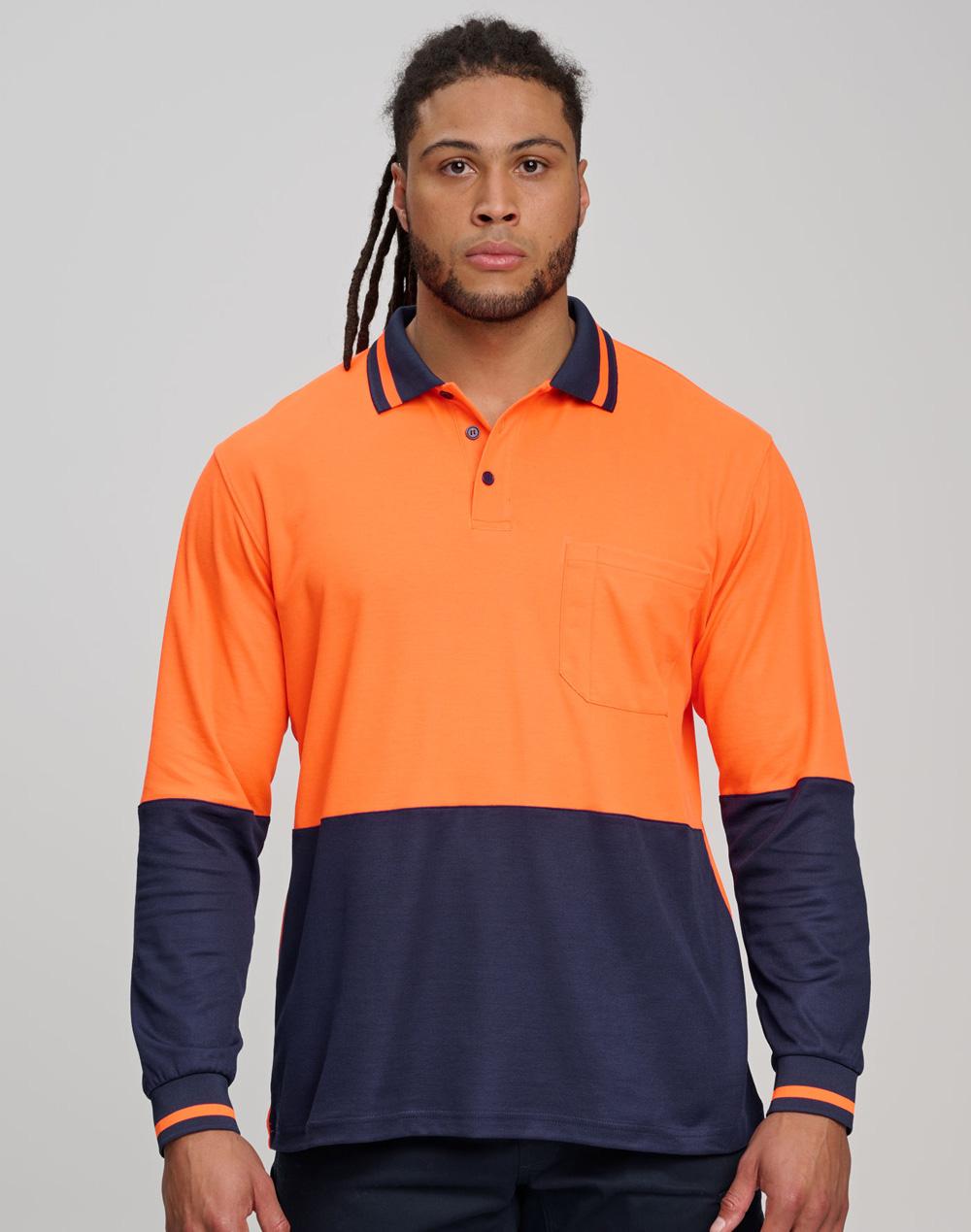 Aiw Hi-Vis truedry safety polo L/S SW11