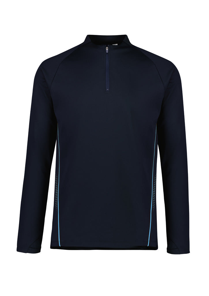 Balance Unisex Mid Layer Top - Navy/Sky - Front