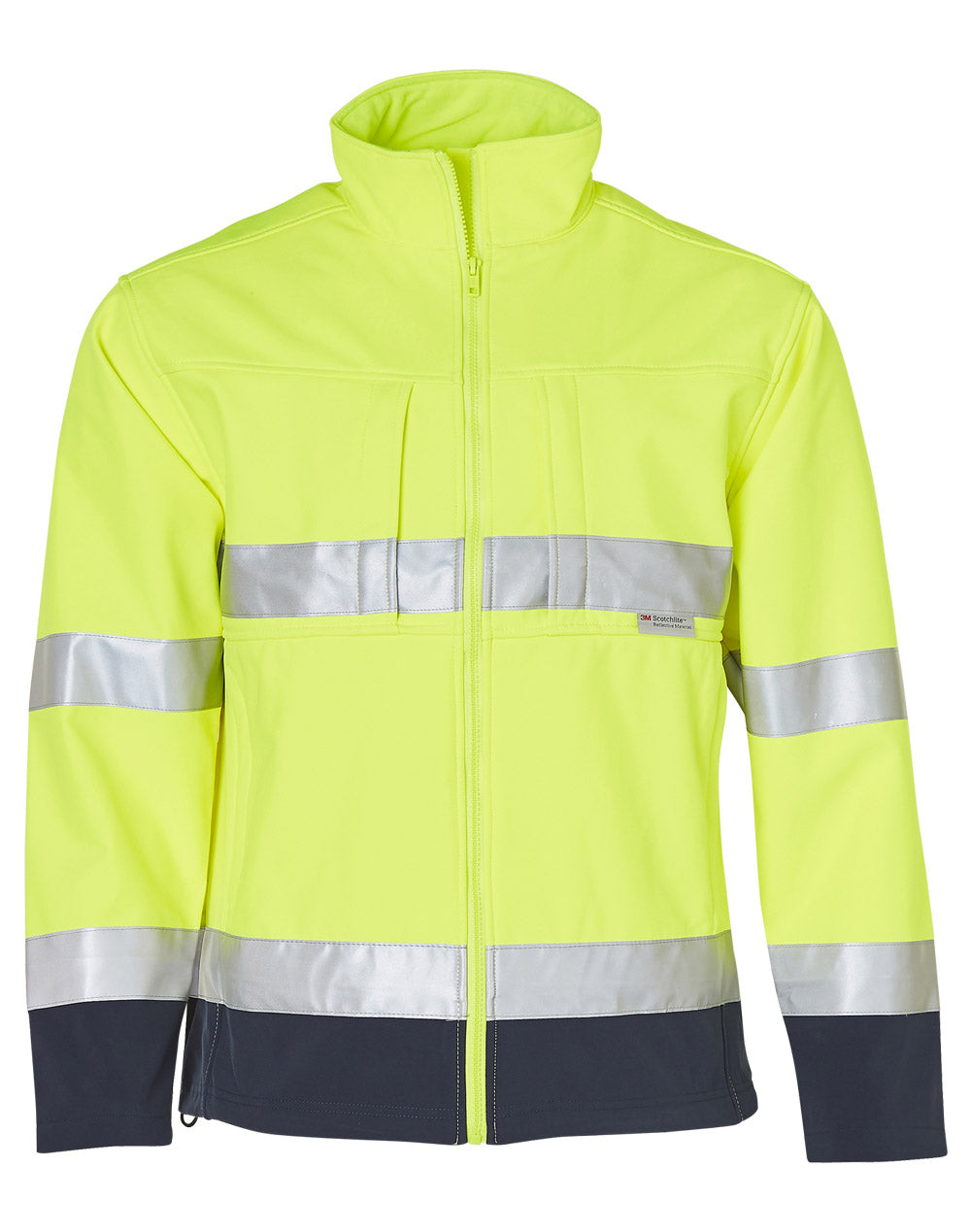 Hi-Vis 2-tone safety jacket 3M tape - SW29 - Yellow / Navy