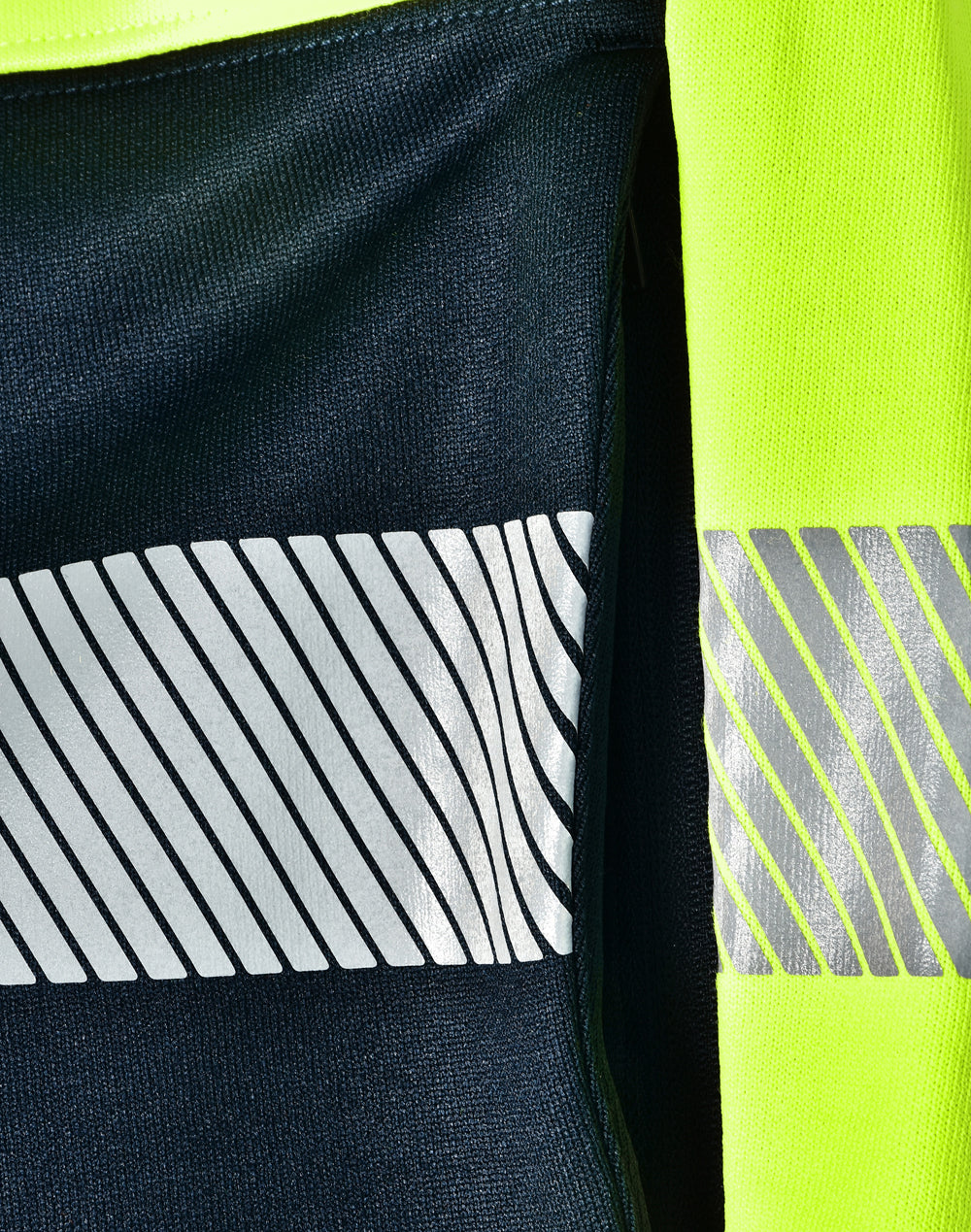 Vic Rail Hi-Vis Safety Jumper- Unisex - Yellow/Navy - View