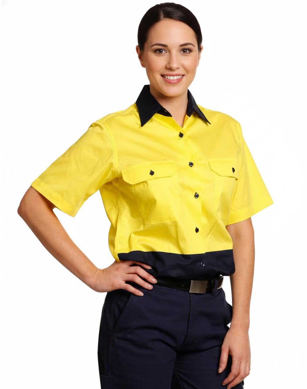 Aiw Ladies' Hi-Vis S/S Safety Shirt SW63