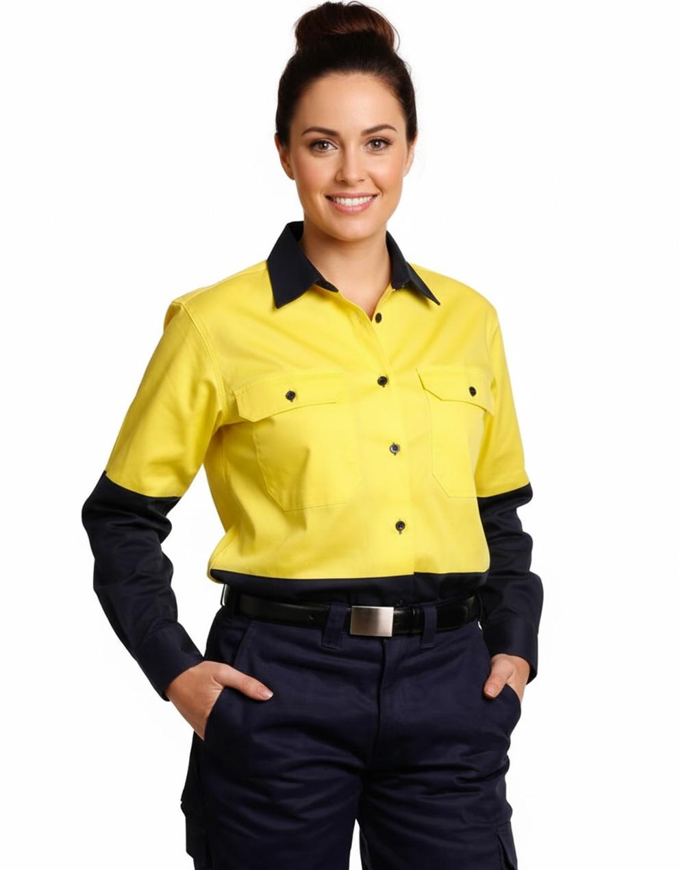 Aiw Ladies' Hi-Vis L/S Safety Shirt SW64