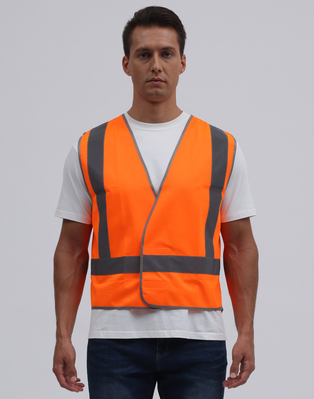 Hi-Vis X Back Safety Vest With Tail - view